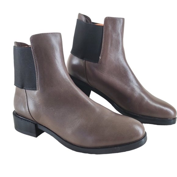 Clarks Narrative Marquette Wish Chelsea Boots Ankle Womens 8.5 M Taupe Leather - Picture 1 of 14